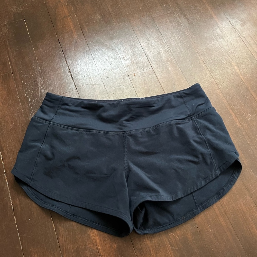 Lululemon Athletica Blue Athletic Shorts Lightweight Moisture-Wicking